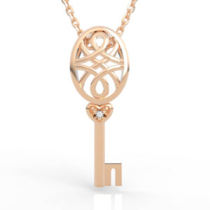 Infinity Knot Key Pendant Necklace Model PD-SP-RO-FS-0102