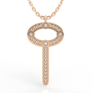 Oval Hoop Modern Key Pendant 3D Model PD-PV-RO-FS-0084