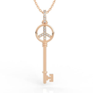Peace Sign Key Pendant 3D Model PD-SP-RO-FS-0098