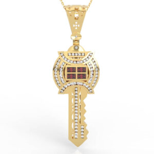 Hip-Hop Imperial Realistic Key Charm Pendant PD-PV-RO-FS-0090