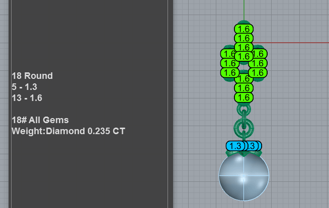 Bar Cluster Pearl Pendant CAD