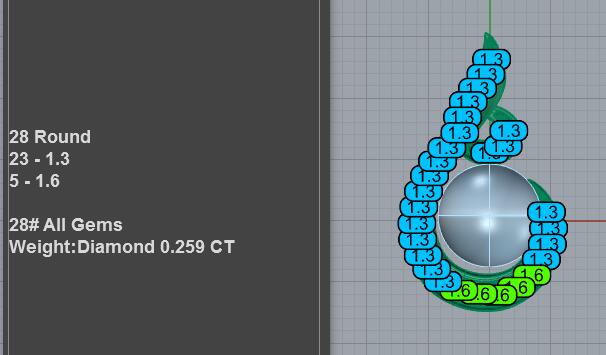 Curl Swirl Pearl Pendant CAD PD-PV-PL-FS-0067
