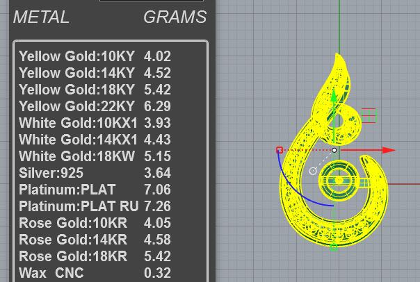 Casting Ready Curl Swirl Pearl Pendant CAD - Image 5
