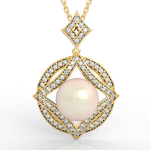 Geometric Star Pearl Pendant CAD Model PD-PV-PL-FS-0077