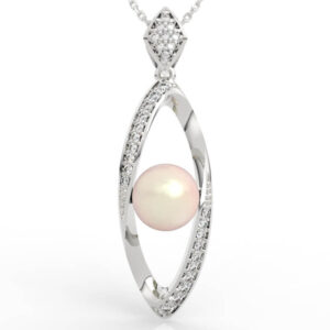 Open Marquise Pearl Pendant CAD PD-PV-PL-FS-0070