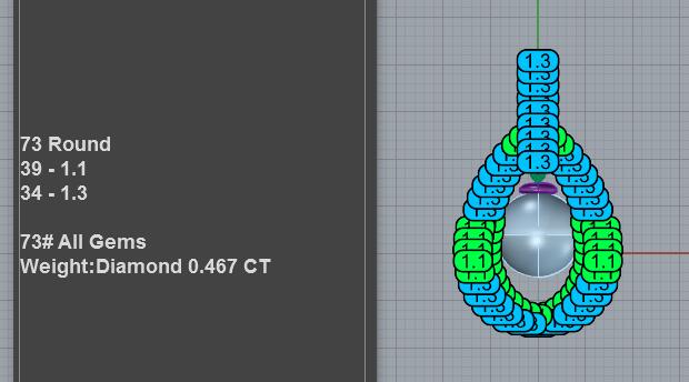 Pavé Teardrop Floating Pearl Pendant CAD Model PD-PV-PL-FS-0082