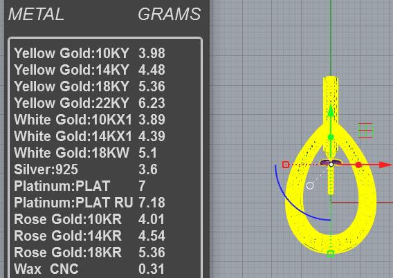 Pavé Teardrop Floating Pearl Pendant CAD Model PD-PV-PL-FS-0082