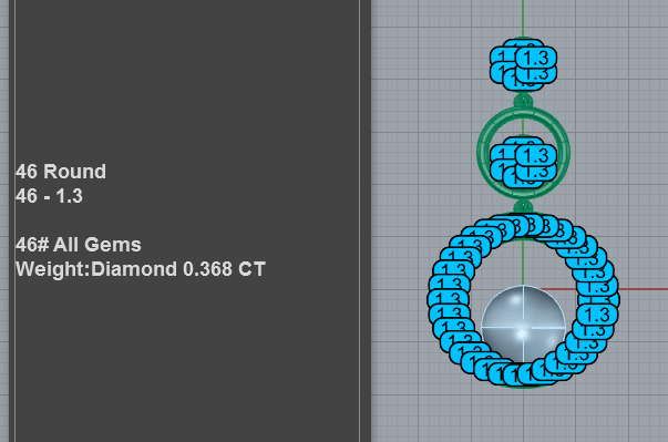 Triple Circle Pavé Pearl Pendant PD-PV-PL-FS-0066