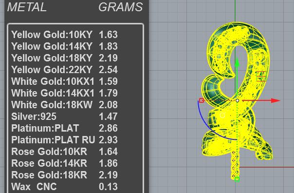 Twisted Ribbon Pearl Pendant CAD Model PD-PV-PL-FS-0089