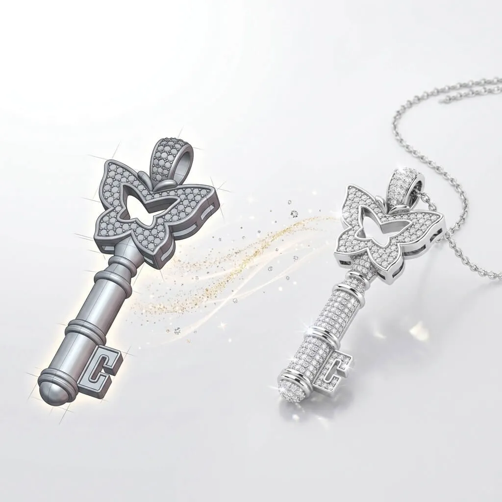 Jewelry CAD model to photorealistic