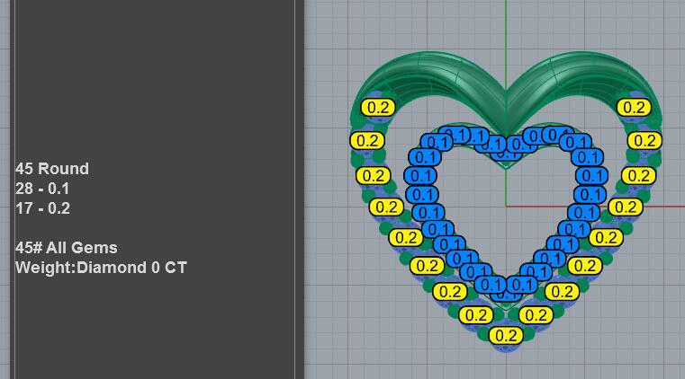 Layered Heart Diamond Necklace with nested pavé heart outline and polished crown bail