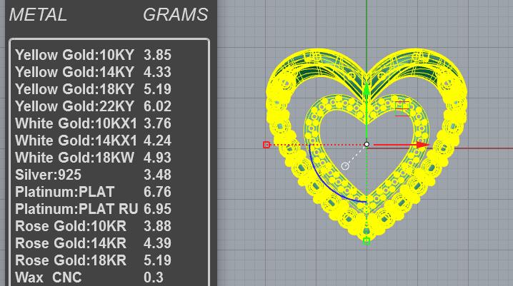 Layered Heart Diamond Necklace with nested pavé heart outline and polished crown bail