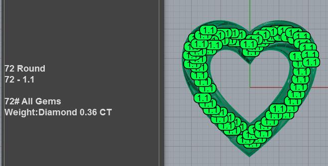 Twisted heart pavé pendant with interlocking diamond crossover bands