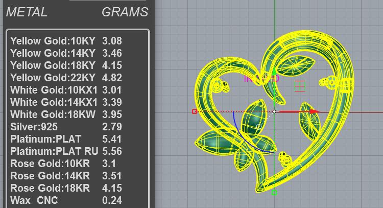 Vine leaf diamond heart necklace with open heart frame and floral cluster