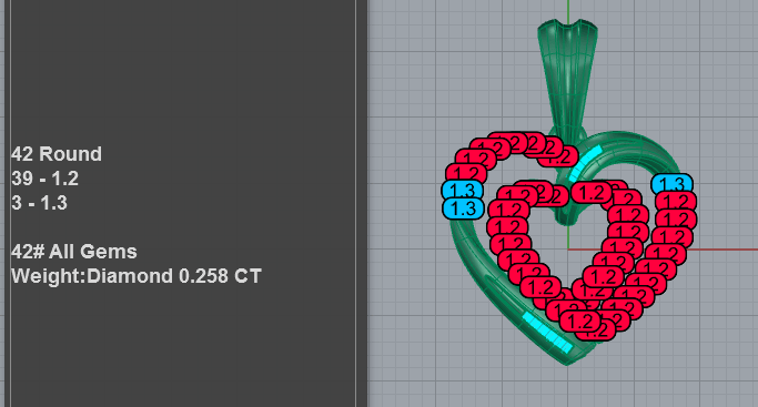 Double halo heart pendant with nested pavé heart outlines and diagonal baguette crossover accent