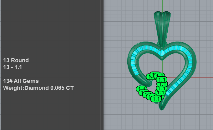 Double heart diamond pendant with interlocked baguette outline heart and pavé small heart charm